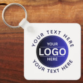 Custom Business Brand Logo Sleutelhanger (Voorkant)