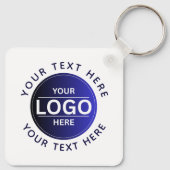 Custom Business Brand Logo Sleutelhanger (Achterkant)