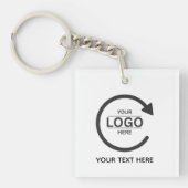 Custom Business Brand Logo Sleutelhanger (voorkant)