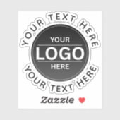 Custom Business Brand Logo Sticker (Vel)