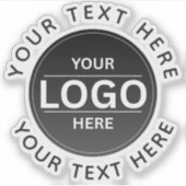 Custom Business Brand Logo Sticker (Voorkant)