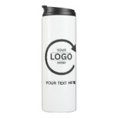 Custom Business Brand Logo Thermosbeker (Geroteerd rechts)
