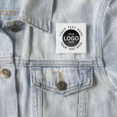 Custom Business Brand Logo Vierkante Button 5,1 Cm (In situ)