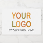 Custom Business Branding LOGO Mousserende Wijn Lab Sparkling Wijnetiket (Enkel label)