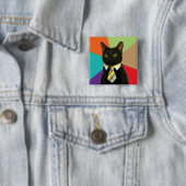 Custom Business Cat Button (In situ)