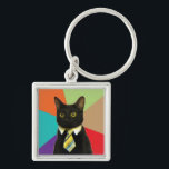 Custom Business Cat Sleutelhanger<br><div class="desc">Emilio,  beter bekend als een zakenkat,  werd op 1 januari 2011 een internetmeme toen het vriendin van zijn eigenaar een afbeelding van hem postte met een stropdas op een online forum.</div>