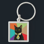 Custom Business Cat Sleutelhanger<br><div class="desc">Emilio,  beter bekend als een zakenkat,  werd op 1 januari 2011 een internetmeme toen het vriendin van zijn eigenaar een afbeelding van hem postte met een stropdas op een online forum.</div>