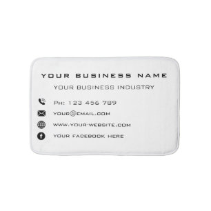 Custom Business CName Tekst Badmat Sjabloon