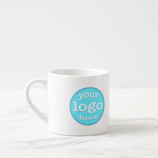 Custom Business Company Barista Cafe Logo Branded Espresso Kop (Links)