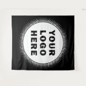 Custom Business Company Logo Black Wandkleed (Voorkant (horizontaal))
