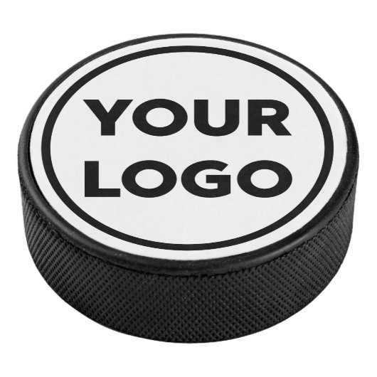 Custom Business Company Logo Branded Hockey Puck (3/4)