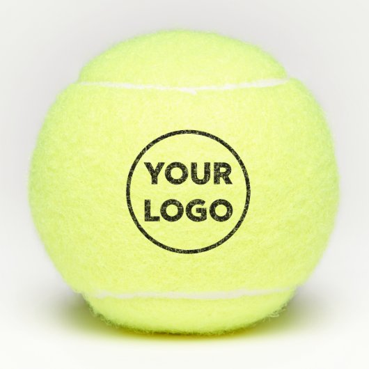 Custom Business Company Logo Branded Tennisballen (Voorkant)