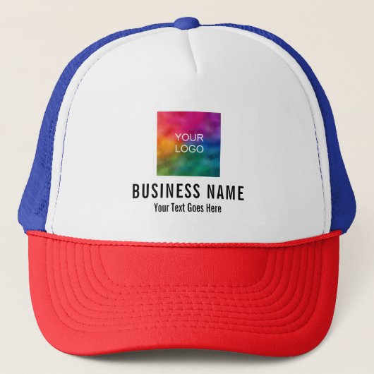 Custom Business Company Logo here Trucker Pet (Voorkant)