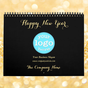 Custom Business Company Logo Kantoor 2025 Foto Kalender