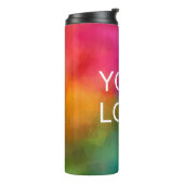 Custom Business Company Logo Modern Top Best Thermosbeker (Gedraaid links)