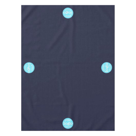 Custom Business Company Logo Promo Trade Show Blau Tafelkleed (Voorkant)