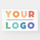 Custom Business Company Logo Shop Spandoek (Horizontaal)