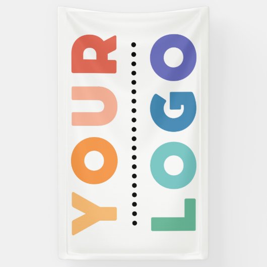 Custom Business Company Logo Shop Spandoek (Verticaal)