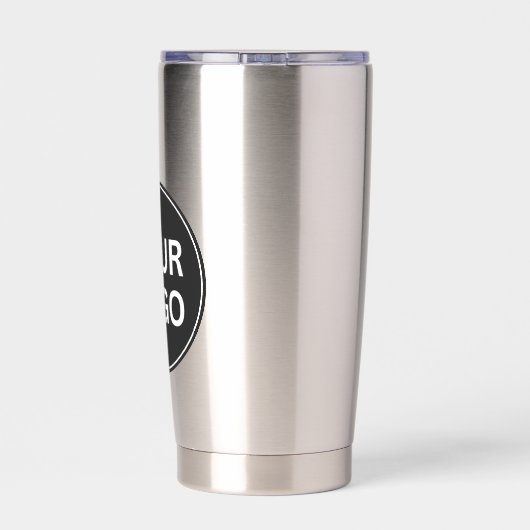 Custom Business Company Logo Simple Geïsoleerde Drinkbeker (Achterkant)