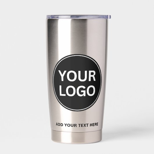 Custom Business Company Logo Simple Geïsoleerde Drinkbeker (Links)