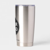 Custom Business Company Logo Simple Geïsoleerde Drinkbeker (Achterkant)