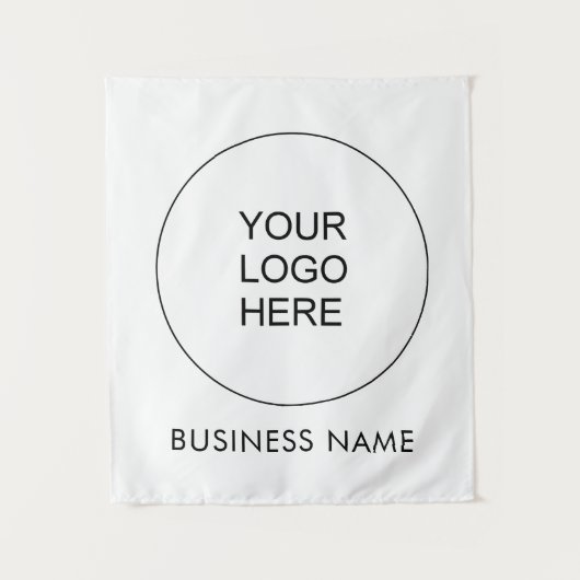 Custom Business Company Logo Tekst Sjabloon toevoe Wandkleed (Voorkant)