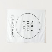 Custom Business Company Logo Tekst Sjabloon toevoe Wandkleed (Voorkant (horizontaal))