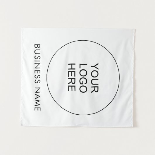Custom Business Company Logo Tekst Sjabloon toevoe Wandkleed (Voorkant (horizontaal))