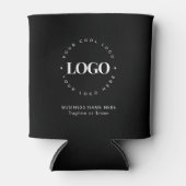 Custom Business Company Logo & Text minimalist Blikjeskoeler (Voorkant)