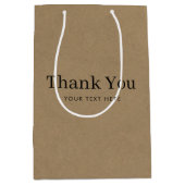 Custom Business Company Promotion Bedankt Kraft Medium Cadeauzakje (Voorkant)