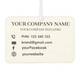 Custom Business Company Promotional Branding Gift Luchtverfrisser