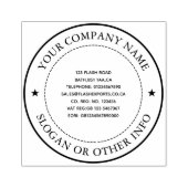 Custom Business Company Rubber Stamp Rubberstempel (Afrduk)