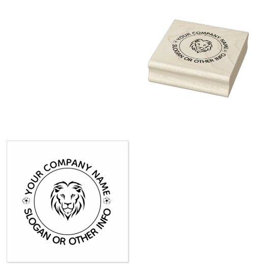 Custom Business Company Rubber Stamp Rubberstempel (Gestempeld)