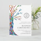 Custom Business Conference Kaart (Staand voorkant)