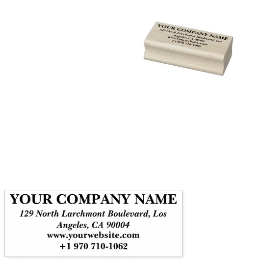 Custom Business Contact Design | Personalized Rubberstempel (Gestempeld)