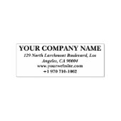 Custom Business Contact Design | Personalized Rubberstempel (Afrduk)