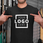 Custom Business Corporate Logo Employee Uniform T-shirt<br><div class="desc">Bevorder uw bedrijf op uw T-shirt, waar u ook gaat. Creëer uw eigen T-shirt met eigen merk met uw eigen logo. De afdruk kan op de voorzijde, het zakgedeelte en de achterzijde worden geplaatst. Het dragen van promotionele t-shirts met uw zakelijke logo bij commerciële shows en andere bedrijfsevenementen helpen anderen...</div>