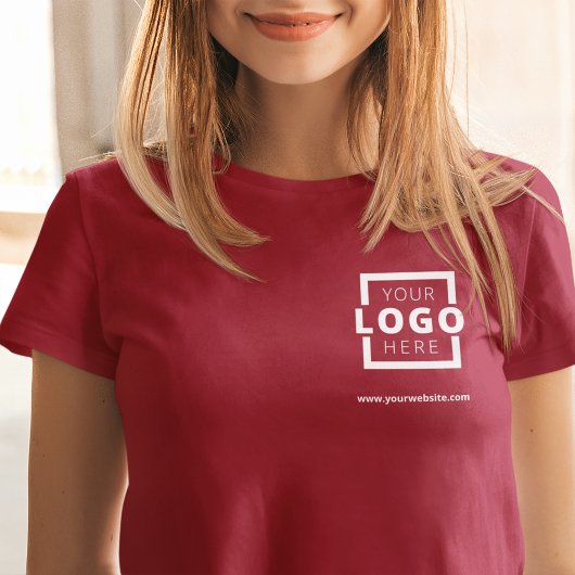Custom Business Corporate Logo Employee Uniform T-shirt