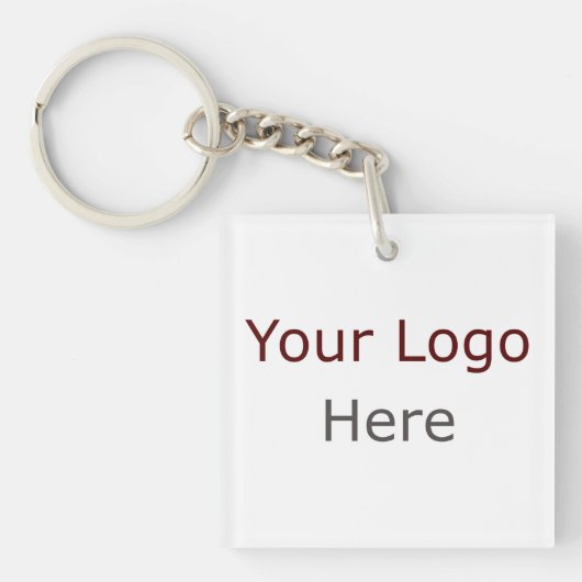 Custom Business Corporate Logo Merkpromotie Sleutelhanger (Voorkant)