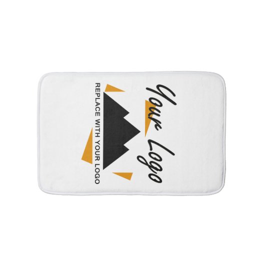 Custom Business Design Voeg uw bedrijf Logo toe Badmat (Voorkant)