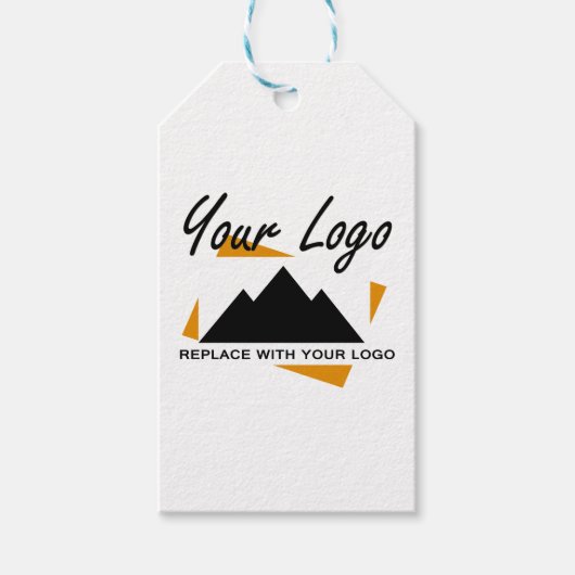 Custom Business Design Voeg uw bedrijf Logo toe Cadeaulabel (Voorkant)
