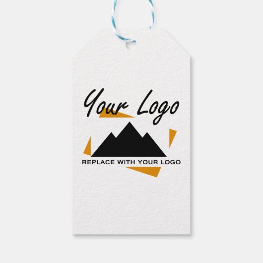 Custom Business Design Voeg uw bedrijf Logo toe Cadeaulabel (Achterkant)