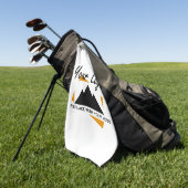 Custom Business Design Voeg uw bedrijf Logo toe Golfhanddoek (Groen)