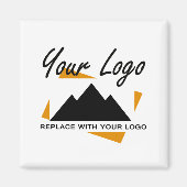 Custom Business Design Voeg uw bedrijf Logo toe Magneet (Voorkant)