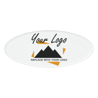 Custom Business Design Voeg uw bedrijf Logo toe Naambadge