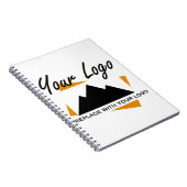 Custom Business Design Voeg uw bedrijf Logo toe Notitieboek (Rechterzijde)