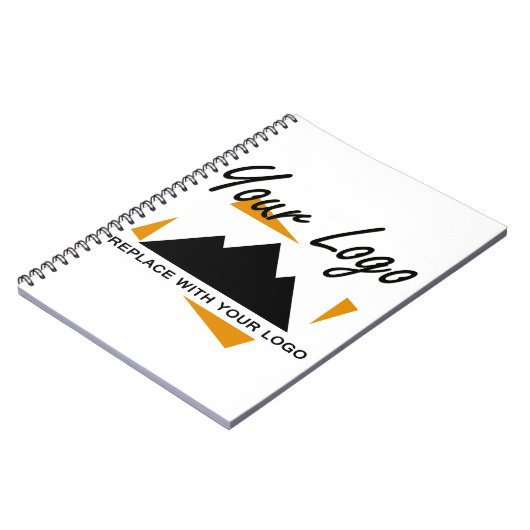 Custom Business Design Voeg uw bedrijf Logo toe Notitieboek (Linkerzijde)