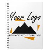 Custom Business Design Voeg uw bedrijf Logo toe Notitieboek (Voorkant)