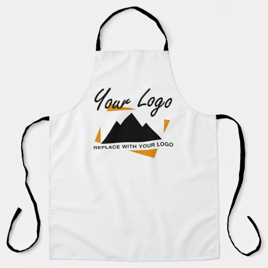 Custom Business Design Voeg uw bedrijf Logo toe Schort (Voorkant)