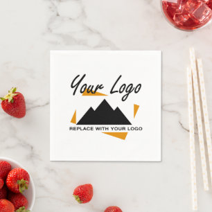 Custom Business Design Voeg uw bedrijf Logo toe Servet